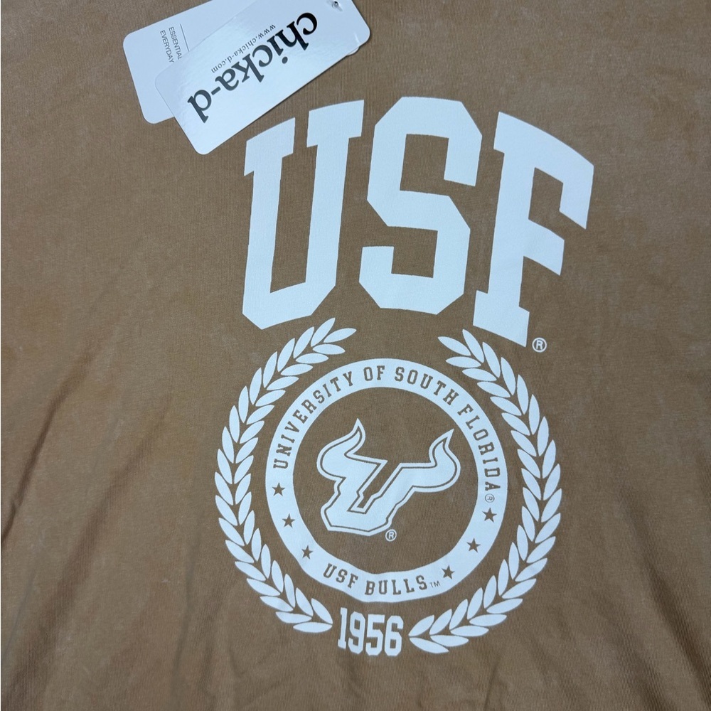 Women's Tan USF Graphic Tee